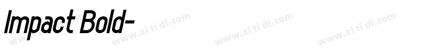 Impact Bold字体转换 Impact Bold字体转换